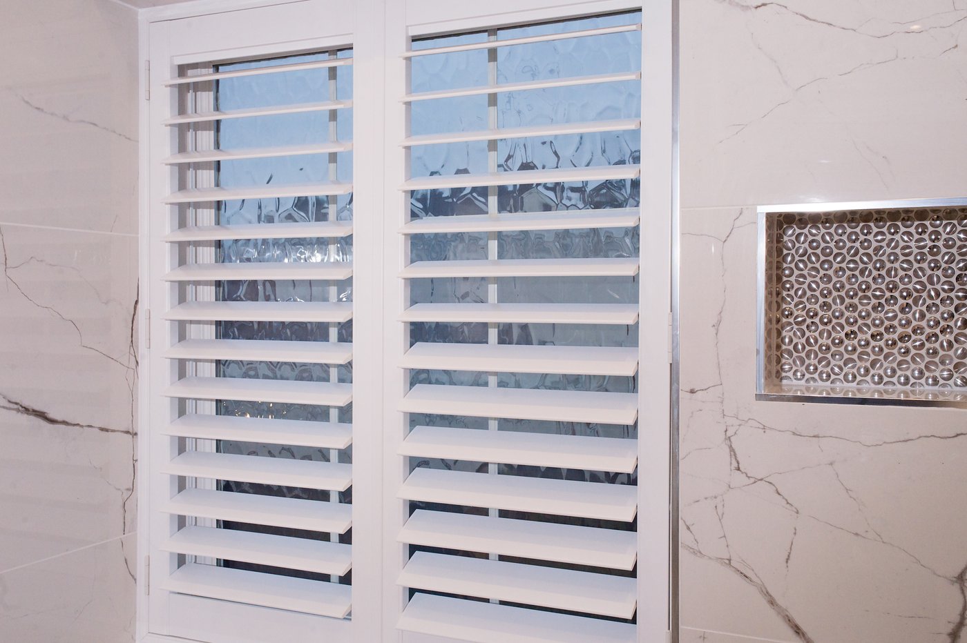 Waterproof bathroom shutters in Suffolk