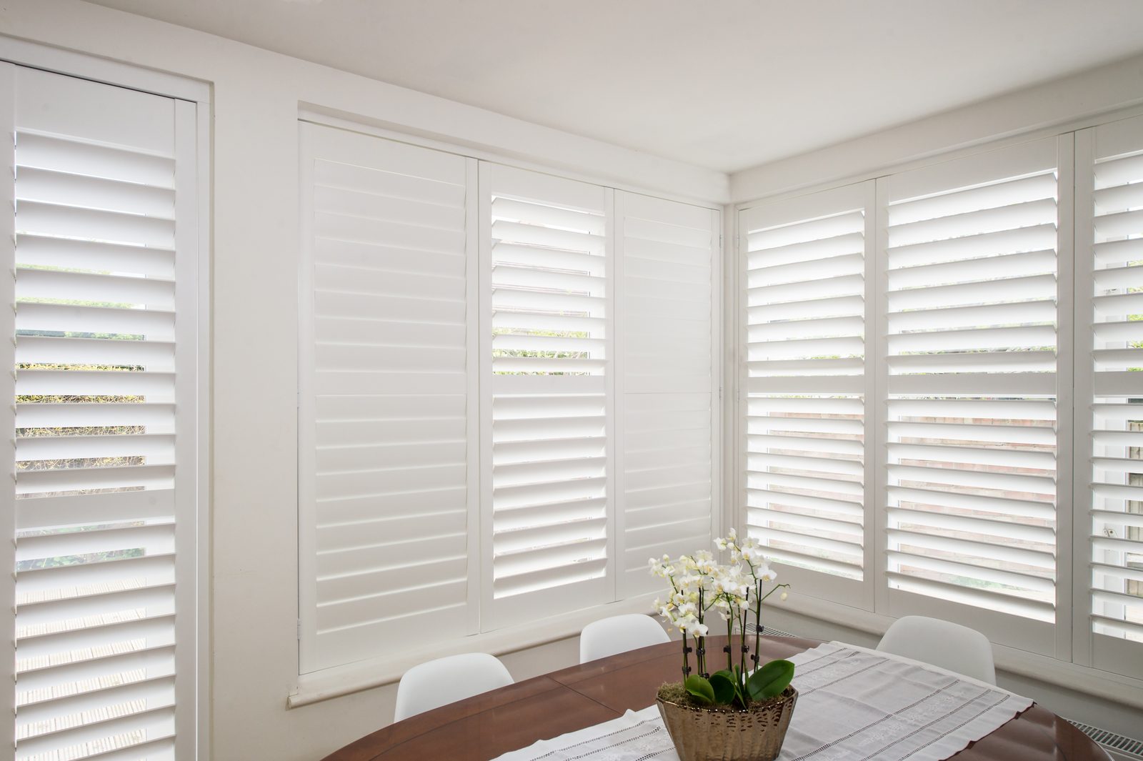 Dining room shutters fitted in Ipswich